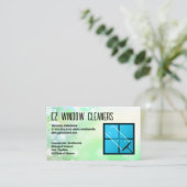 スキージウィンドウのロゴ | クリーナー 名刺 (スタンド正面)