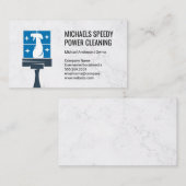 スキージスプレーボトルロゴ | ハウスクリーニング 名刺 (正面/裏面)
