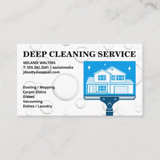 スキージホームロゴ |シャボン玉 名刺 (正面)