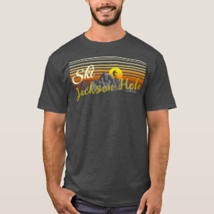スキージャクソンホールtシャツヴィンテージスタイルスキー tシャツ