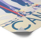 スキージャスパーカナダレトロヴィンテージスキーポスター ポスター (角)