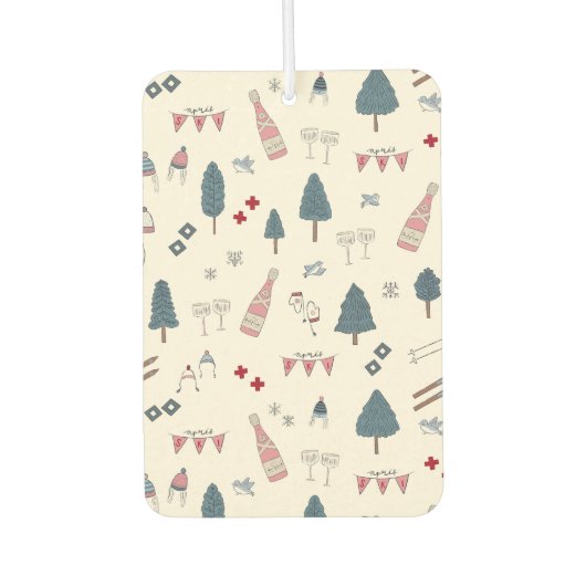 スキージャバーのためのストッキングのスタッフギフトアイディア カーエアーフレッシュナー (正面)