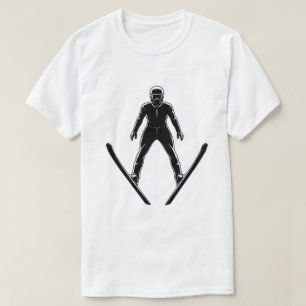 スキージャンパーのシルエット Tシャツ