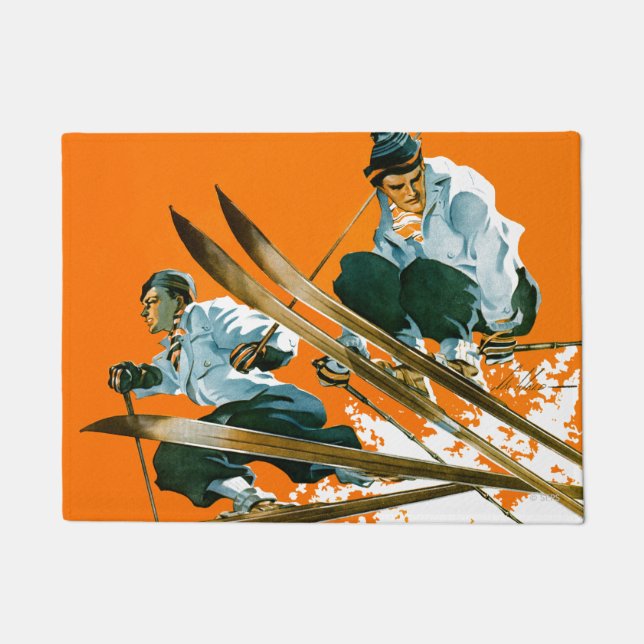 スキージャンパーズバイスキー溶接 ドアマット (正面)