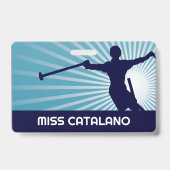 スキージャンパー先生ホールパス バッジ (裏面)