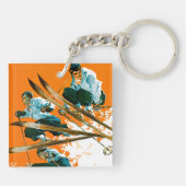 スキージャンパ(スキー溶接) キーホルダー (裏面)