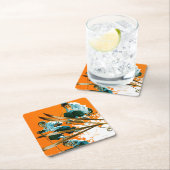 スキージャンパ(スキー溶接) スクエアペーパーコースター (インサイチュ)