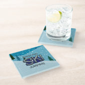 スキージャンプのために生まれた ガラスコースター (アングル)