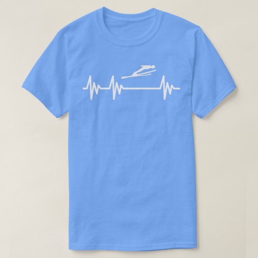 スキージャンプのハートビート2 Tシャツ (デザイン正面)
