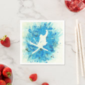 スキージャンプナプキン スタンダードカクテルナプキン (インサイチュ)