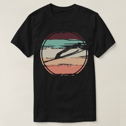スキージャンプレトロ Tシャツ (デザイン正面)