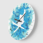 スキージャンプ時計 ラージ壁時計 (傾斜)