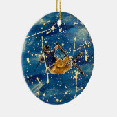 スキージャンプ(ばちゃばちゃ)跳ねるアート セラミックオーナメント (右)