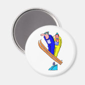 スキージャンプ マグネット (正面/裏面)