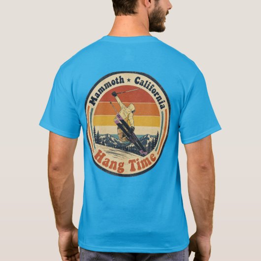 スキージャンプ・マンモスの滞空時間 Tシャツ (裏面)