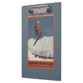 スキージャンプ- PLMのオリンピック広告宣伝ポスター クリップボード (左)