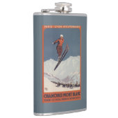 スキージャンプ- PLMのオリンピック広告宣伝ポスター フラスク (右)