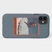 スキージャンプ- PLMのオリンピック広告宣伝ポスター Case-Mate iPhoneケース (裏面(横))