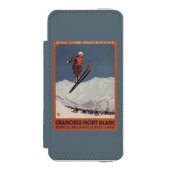 スキージャンプ- PLMのオリンピック広告宣伝ポスター INCIPIO iPhoneウォレットケース (フォリオ 正面)