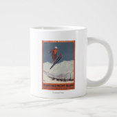 スキージャンプ – PLMオリンピックプロモーションポスター ジャンボコーヒーマグカップ (右)