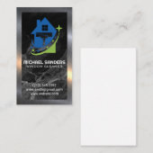 スキージロゴ |クリーニングサービス |大理石メタル 名刺 (正面/裏面)