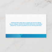 スキージロゴ | 窓ワッシャー 名刺 (裏面)