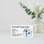 スキージ付きハウスメイド | シャボン 名刺 (スタンド正面)