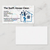 スキージ付きハウスメイド | シャボン 名刺 (正面/裏面)