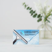 スキージ洗浄窓 名刺 (スタンド正面)