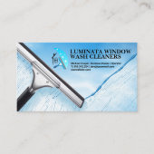 スキージ洗浄窓 名刺 (正面)