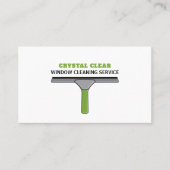 スキージ、ウインドクリーナー、清掃サービス 名刺 (正面)