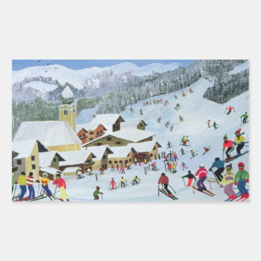 スキースウィズズ！1991 長方形シール (正面)