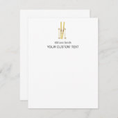 スキースキエレガントアの個人文房具 ノートカード (正面/裏面)