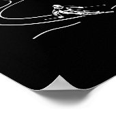 スキースキーマウンテンズスキーヤーウィンタースポーツ ポスター (角)