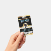 スキースキーヤー山誕生日すべてのアクセス金ゴールドパス バッジ (Handheld)