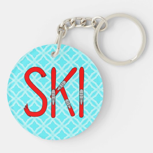 スキースキー キーホルダー (裏面)