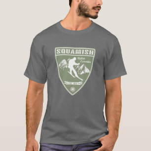 スキースクアミッシュブリティッシュコロンビア Tシャツ