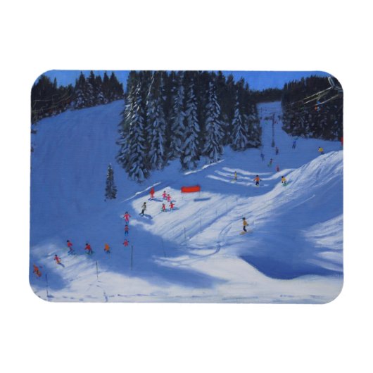 スキースクールMorzine 2014 マグネット (横)