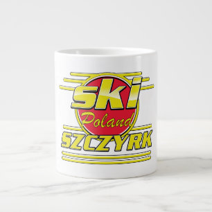 スキースシクラクポーランド80sロゴ ジャンボコーヒーマグカップ