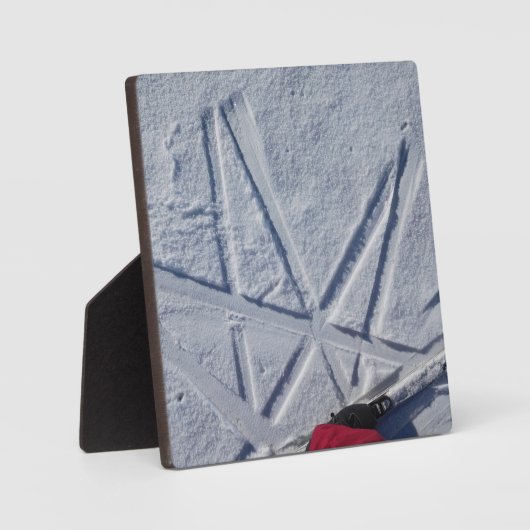 スキースターのデスクトップ・プラーク フォトプラーク (正面)