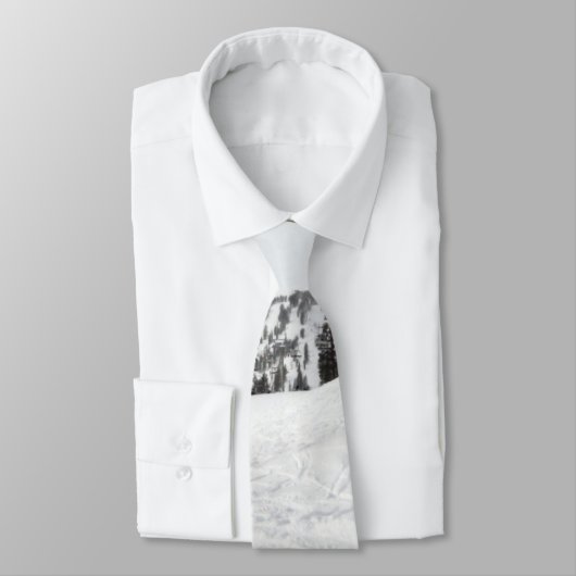 スキースノーボードのタイを切り分ける雪 ネクタイ (タイ)