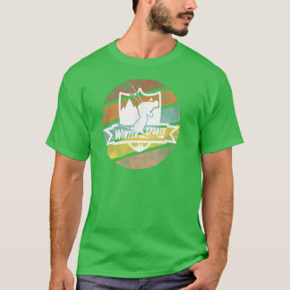 スキースノーボード自然ツリーヒガースキーマウンテンAp Tシャツ