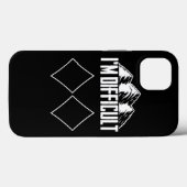 スキースノーボードIM難しいスキーヤーウィンタースポーツ Case-Mate iPhoneケース (裏面 (横))