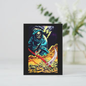 スキースハロウィーンカードで死ぬ ポストカード (スタンド正面)