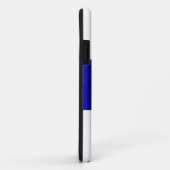 スキースポエレガントートティ王室のネイビーブルーストライプホワイト Case-Mate iPhoneケース (裏面/右)