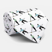 スキースポーツのスキー漫画 ネクタイ (ロール)