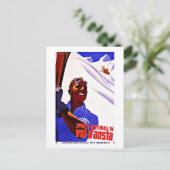 スキースポーツinアオスタバレーイタリアヴィンテージトラベル ポストカード (スタンド正面)