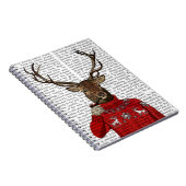 スキースーターに鹿2 ノートブック (右側)