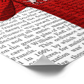 スキースーターに鹿 ポスター (角)