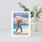 スキーズス運ノーSKIS - Timberline Lodge, OR ポストカード (スタンド正面)